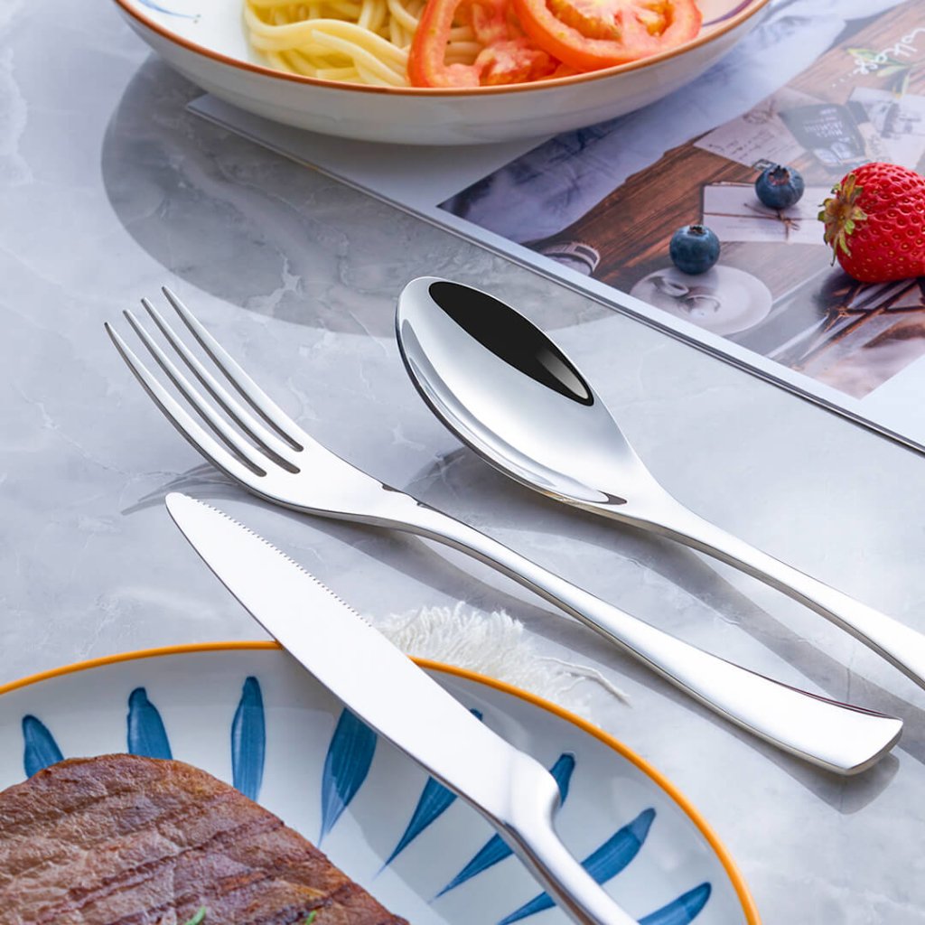 Jet Silver Stainless Steel Cutlery Set