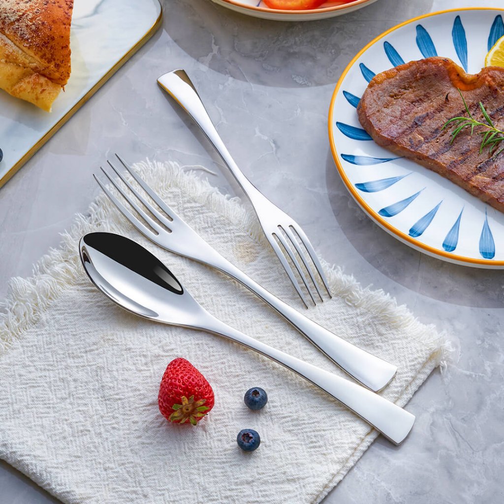 Jet Silver Stainless Steel Cutlery Set