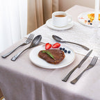 Jet Black Stainless Steel Cutlery Set