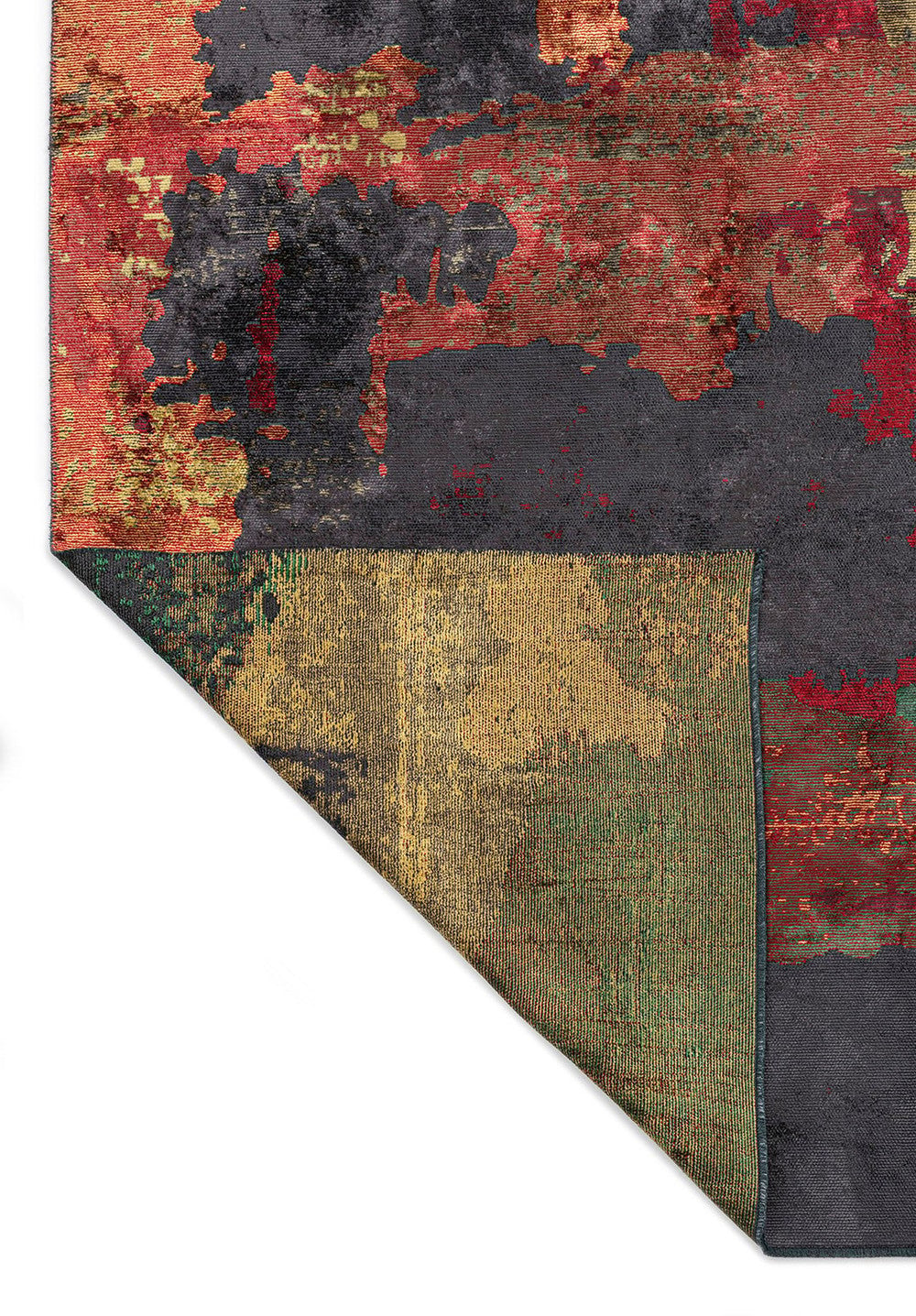 Lush Red - Charcoal Rug