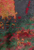 Lush Red - Charcoal Rug