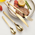 Daphne Gold Stainless Steel Cutlery Set