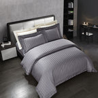 Marnula Grey Soft Silky Egyptian Cotton Bedding Set