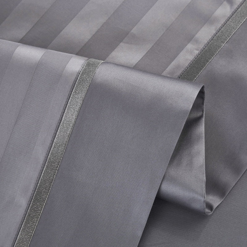 Marnula Grey Soft Silky Egyptian Cotton Bedding Set