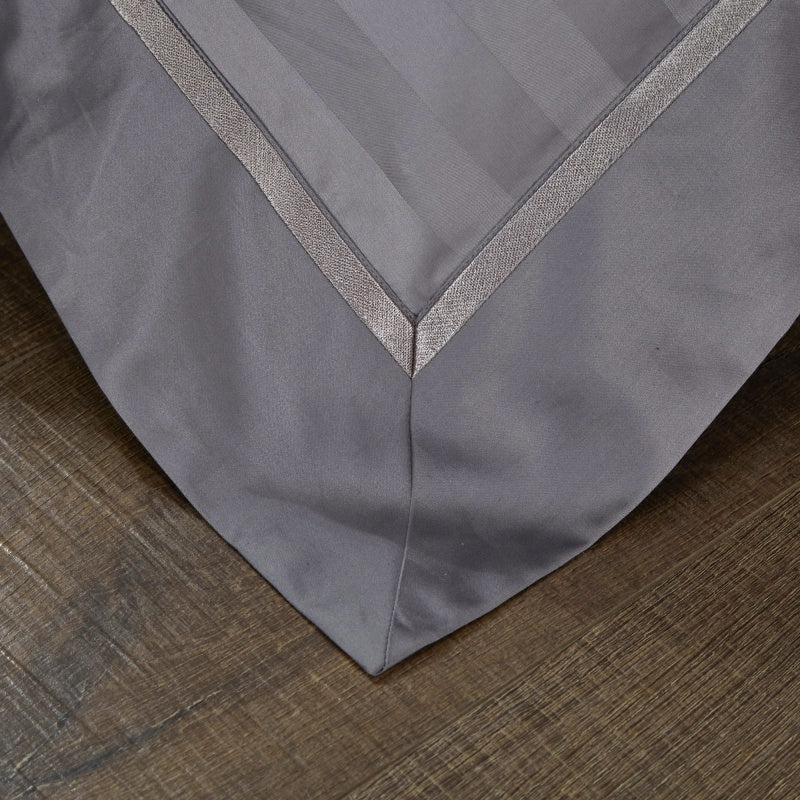 Marnula Grey Soft Silky Egyptian Cotton Bedding Set