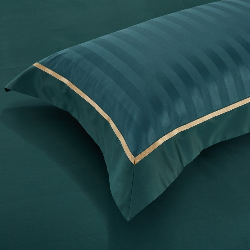 Marnula Green Soft Silky Egyptian Cotton Bedding Set