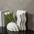 Wavy Art Ceramic Vase Set