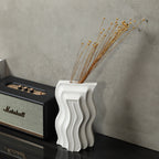 Wavy Art Ceramic Vase Set