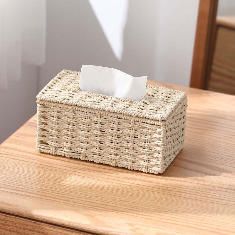 Lina Rattan Tissue Box