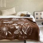 Nature-Inspired Sherpa Throw Blanket