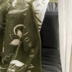 Nature-Inspired Sherpa Throw Blanket