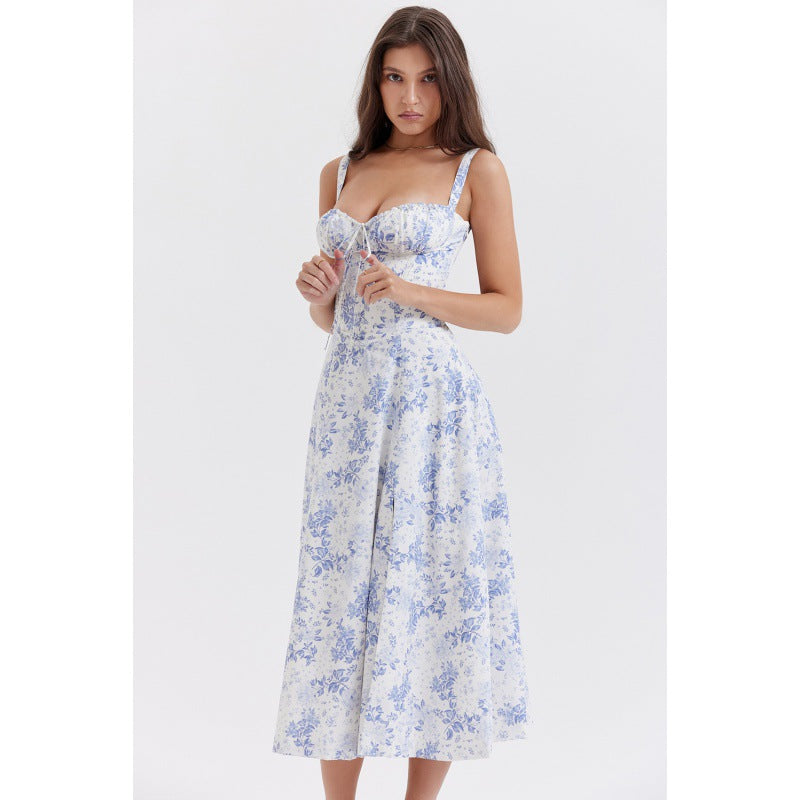 👗High-end fashion slip dress