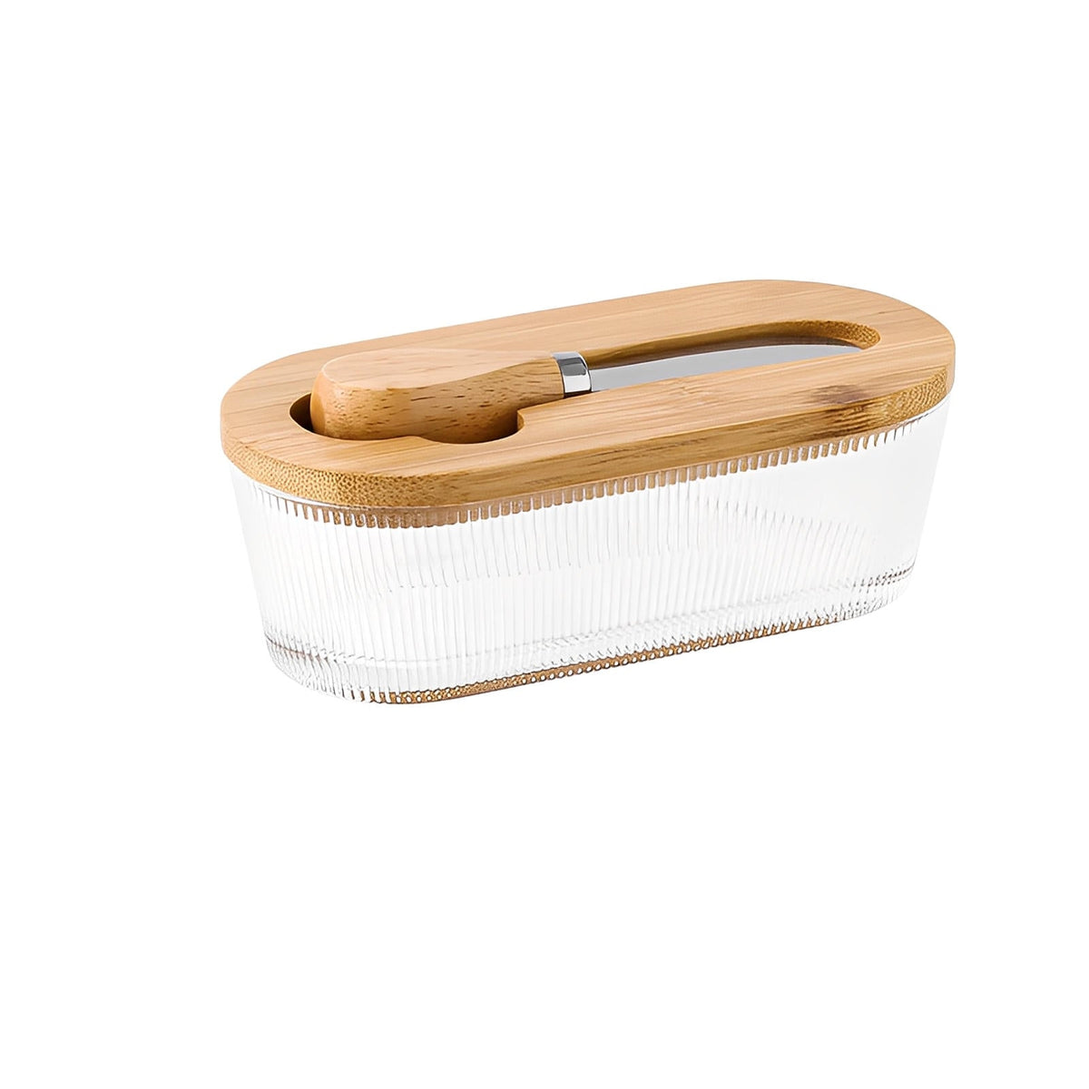 Wells Glass Butter Dish