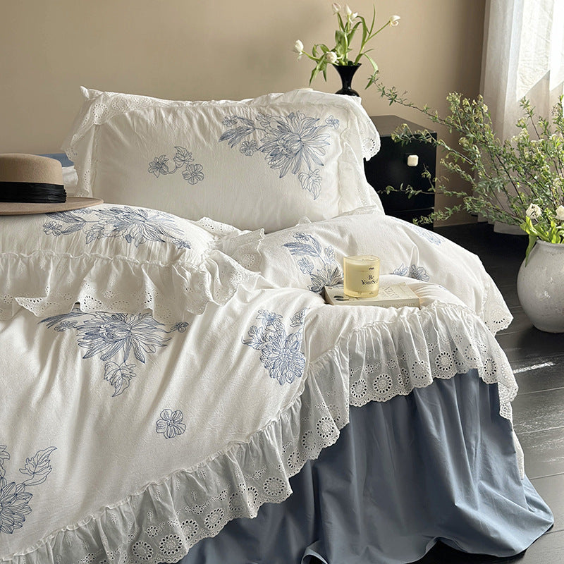 Blue Lotus Bedding Set - FINAL SALE