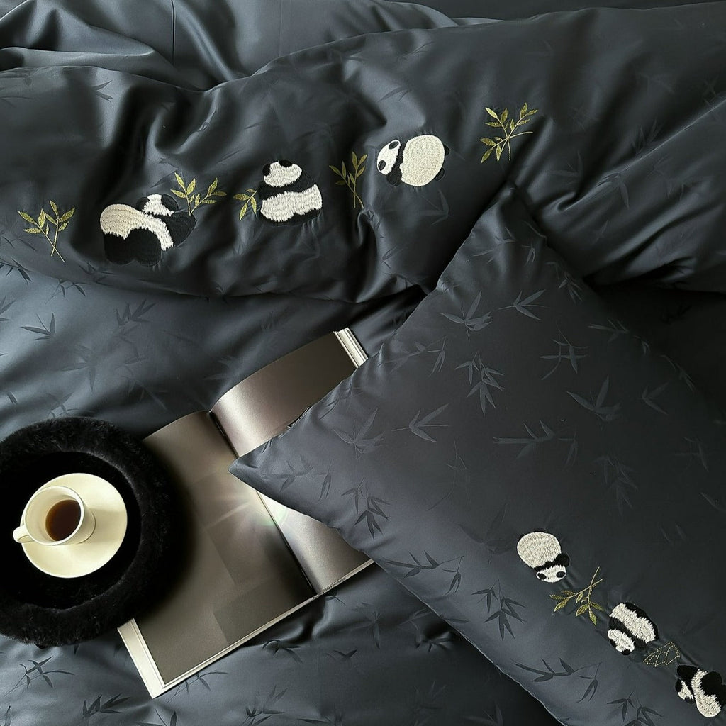 Panda Monochrome Luxury Bedding Set