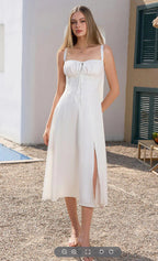👗High-end fashion slip dress