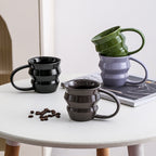 Wave Art Ceramic Cup