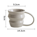 Wave Art Ceramic Cup