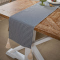 Simple Stripe Tassel Runner