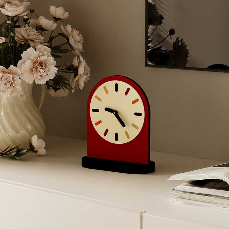 Ruby Red Desk Clock - FINAL SALE