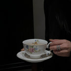 Floral Gold Line Plate