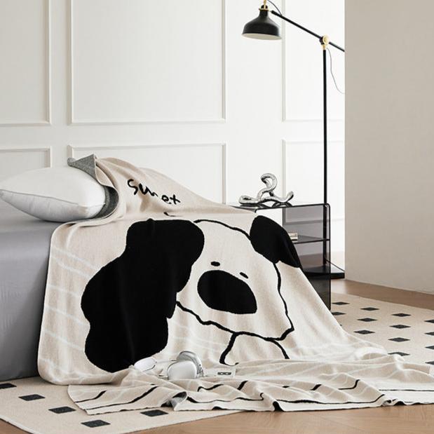 Sweet Furry Cotton Throw