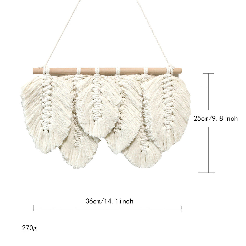 Weave Feather Macrame Wall Decor