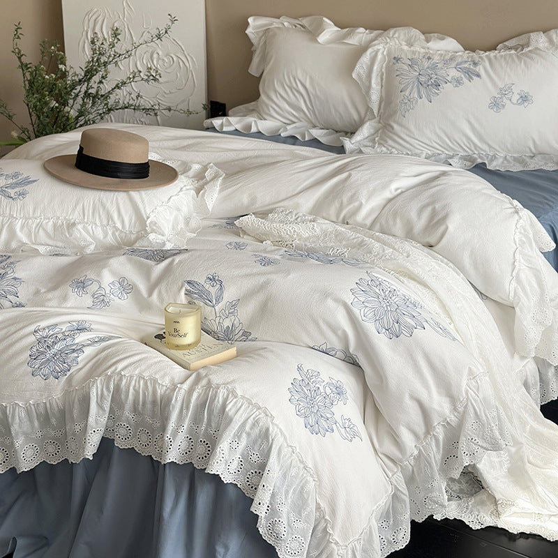 Blue Lotus Bedding Set - FINAL SALE