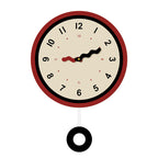 Red Accent Wall Clock