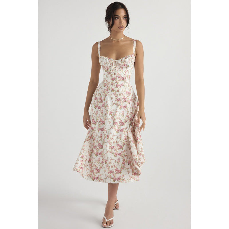 👗High-end fashion slip dress