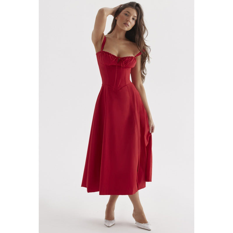 👗High-end fashion slip dress