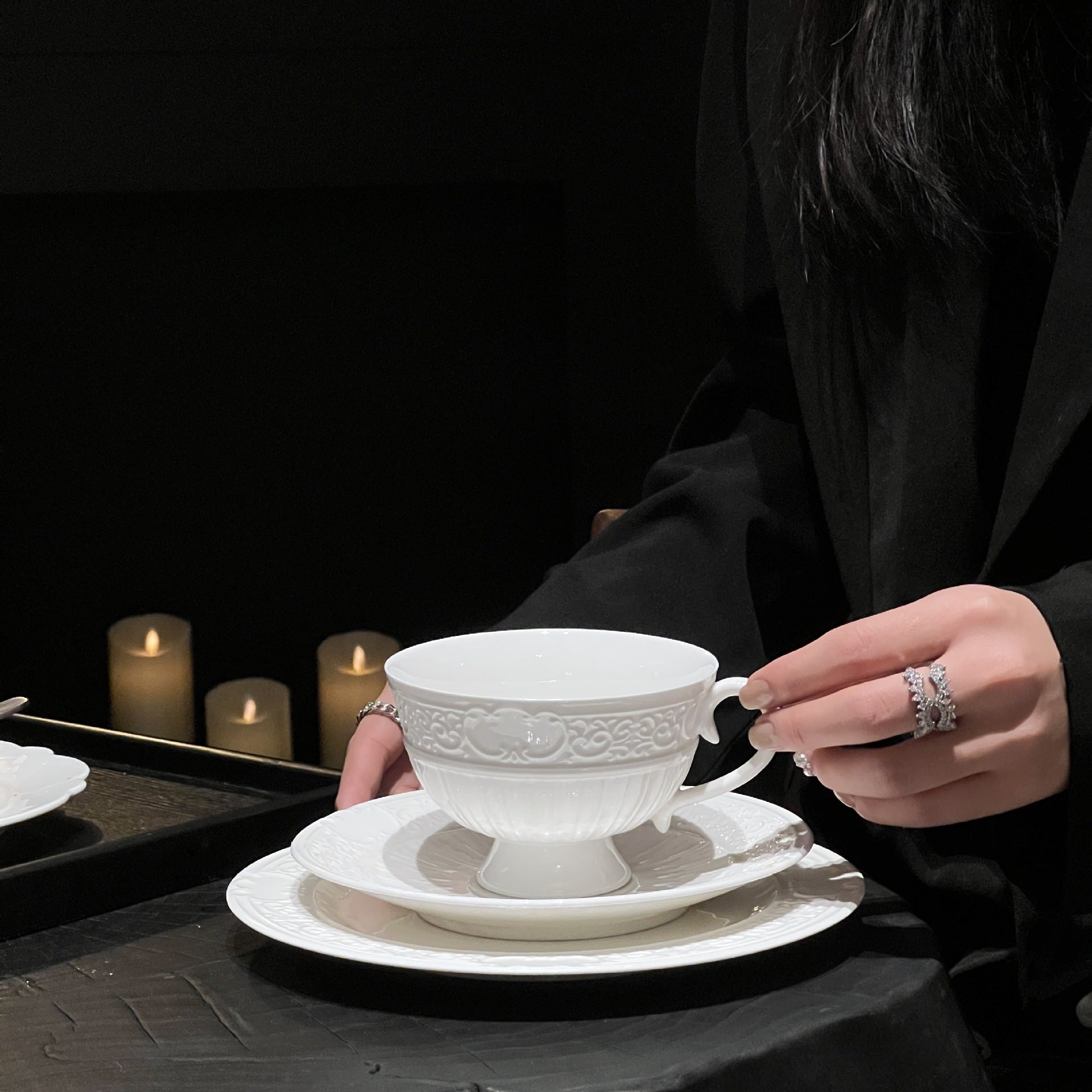 Soft White Cup Set