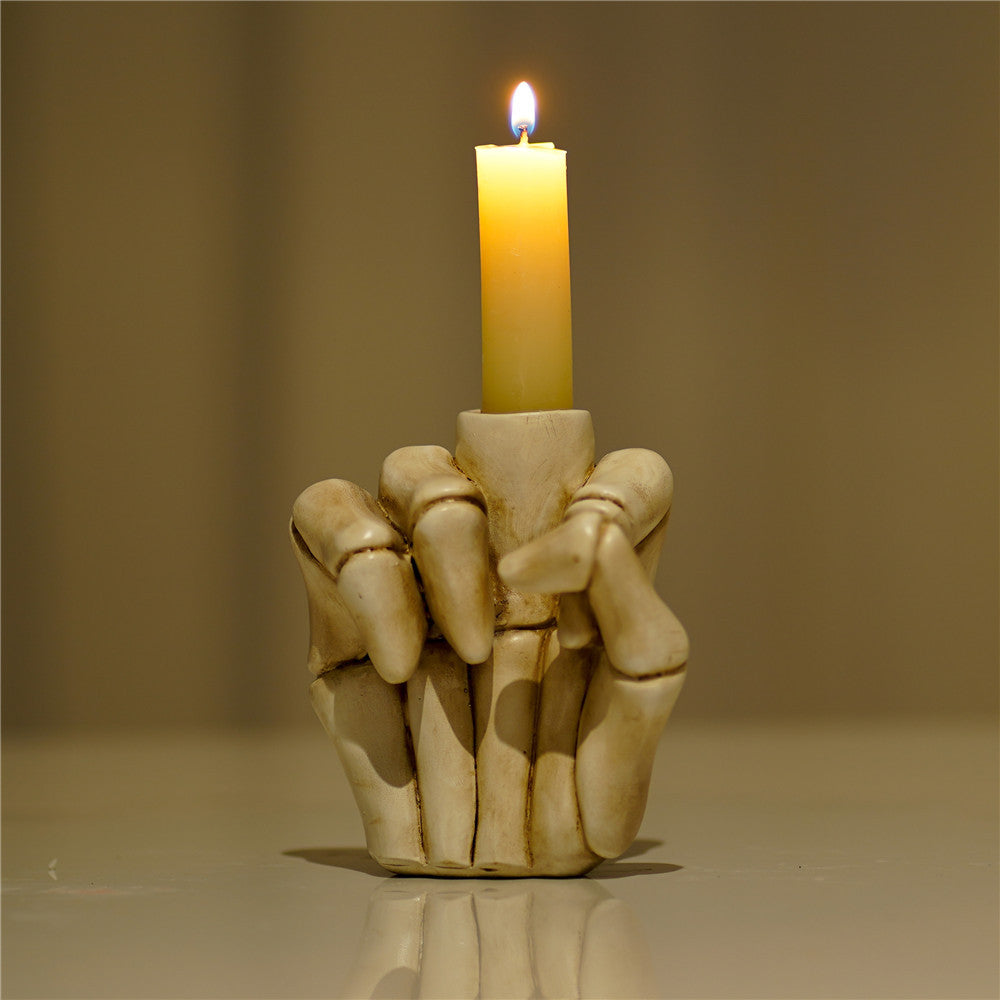 Skeleton Noir Candle Stand