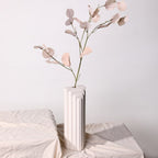 Modern Ribbed Ceramic Vase