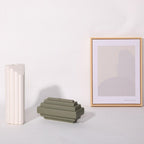 Modern Ribbed Ceramic Vase