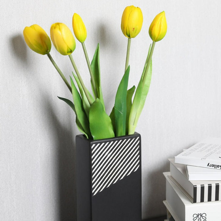 Black & White Abstract Vase