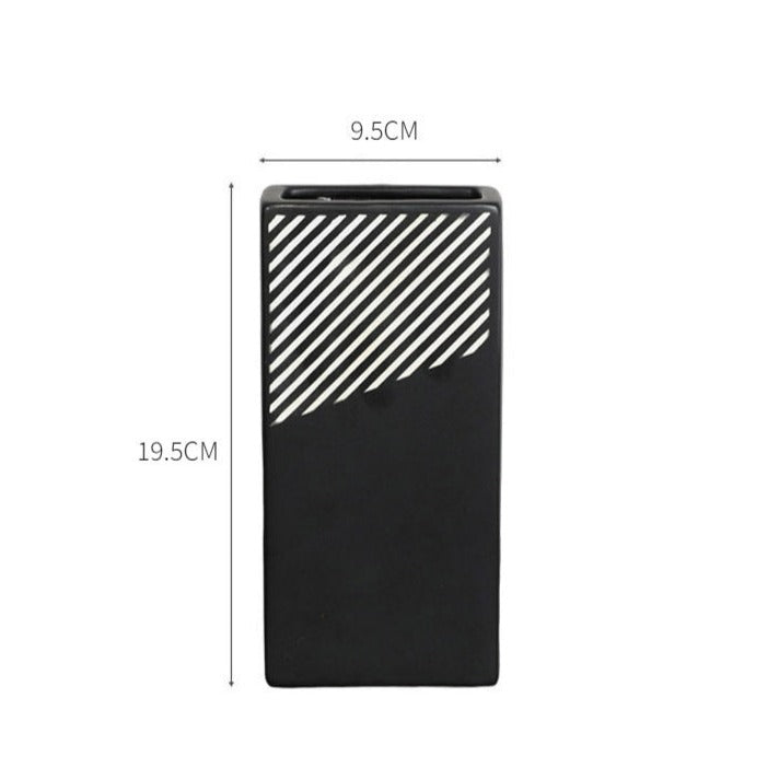 Black & White Abstract Vase