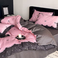 Hot Pink Ties Bedding Set