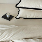 Black Lined Heart Bedding Set