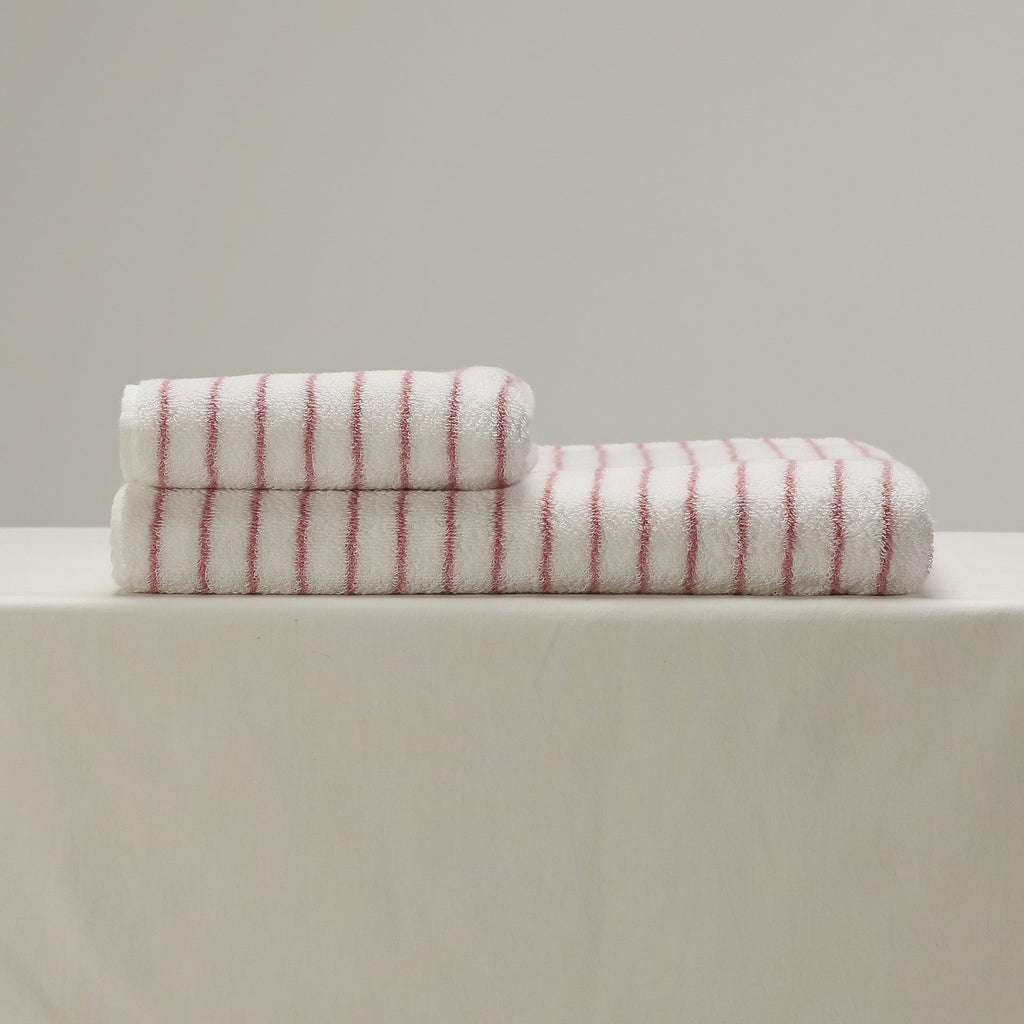 Blush Pink Stripe Cotton Towel