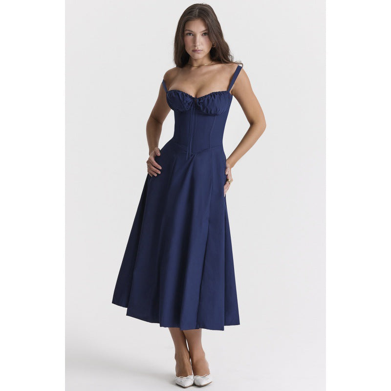 👗High-end fashion slip dress