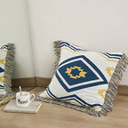 Diagonal Tassel Cushion
