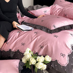 Hot Pink Ties Bedding Set