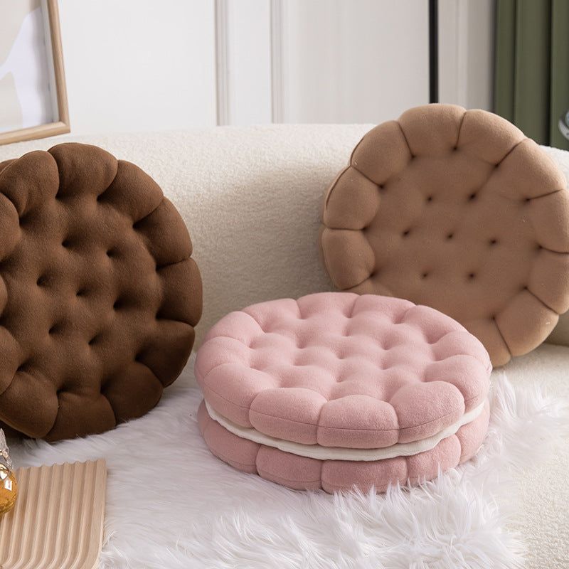 Biscuit Cream Plush Cushion