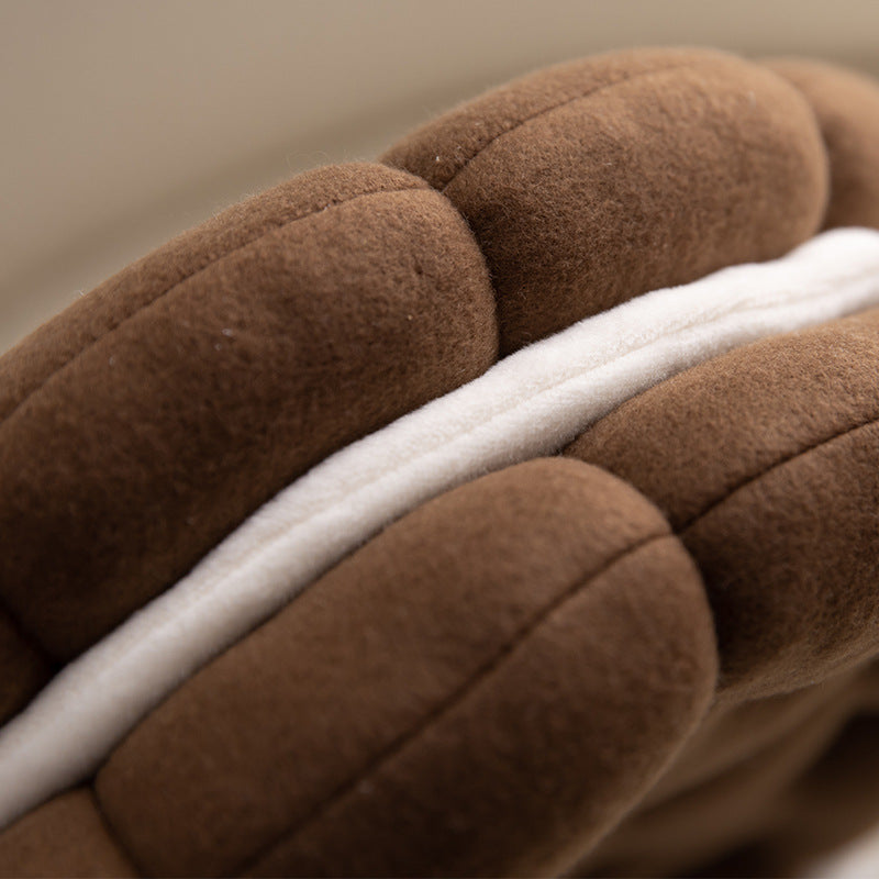 Biscuit Cream Plush Cushion