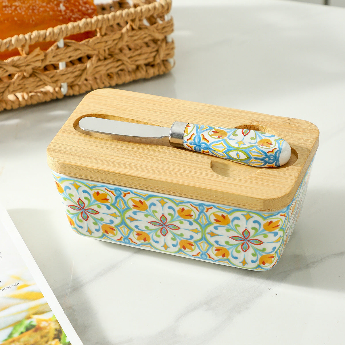 Porto Ceramic Butter Dish