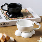 Big Heart Ceramic Teacup Set