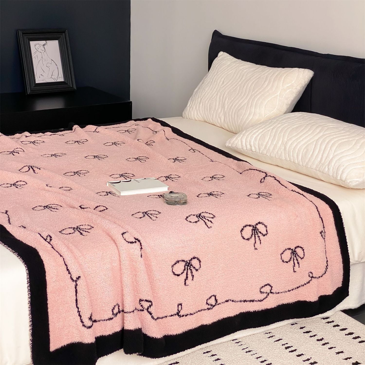 Hot Pink Ties Blanket