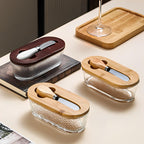 Wells Glass Butter Dish