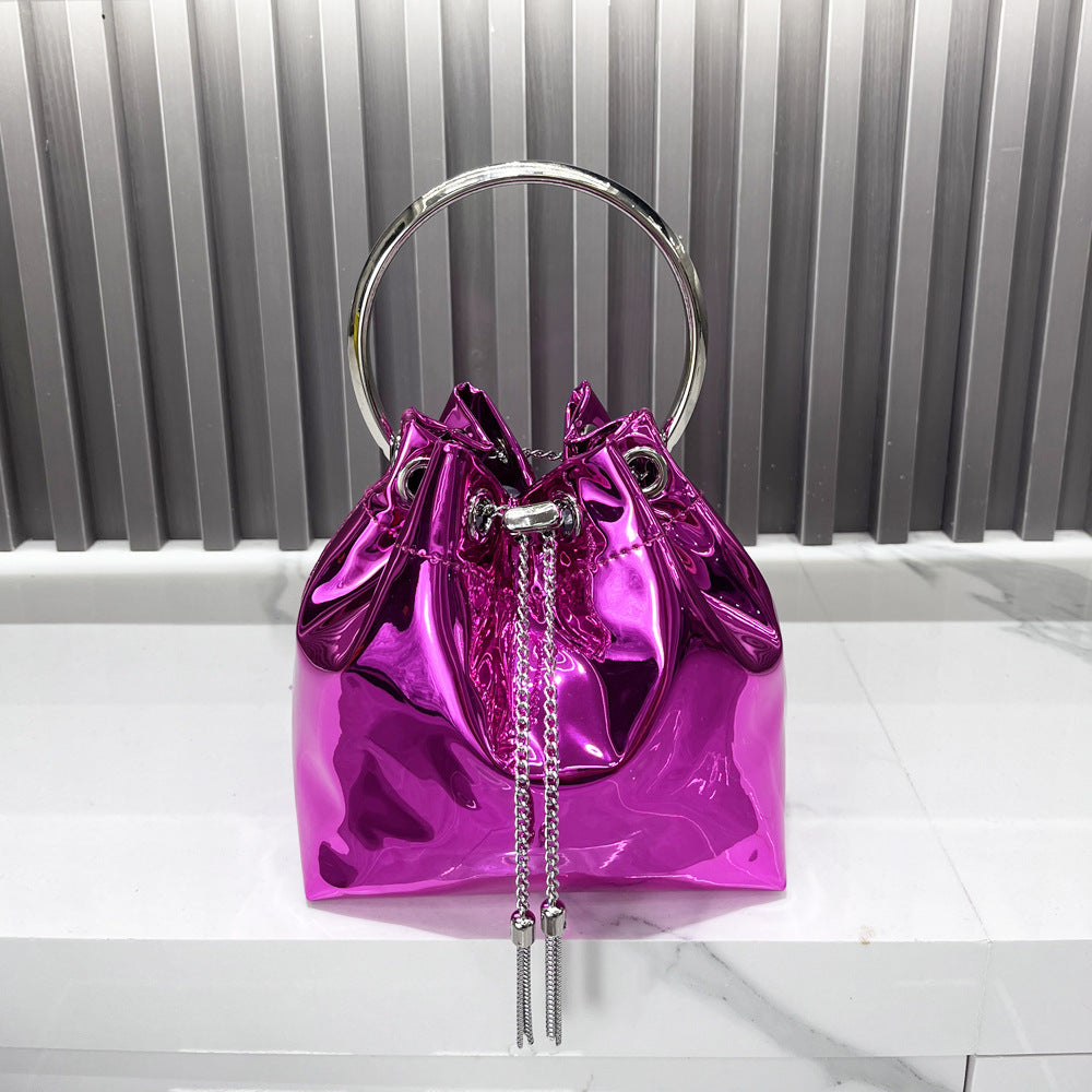 Oura Metallic Bucket Bag